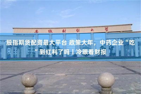 股指期货配资最大平台 政策大年，中药企业“吃”到红利了吗丨冷眼看财报