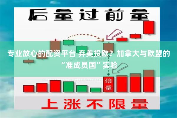 专业放心的配资平台 弃美投欧？加拿大与欧盟的“准成员国”实验